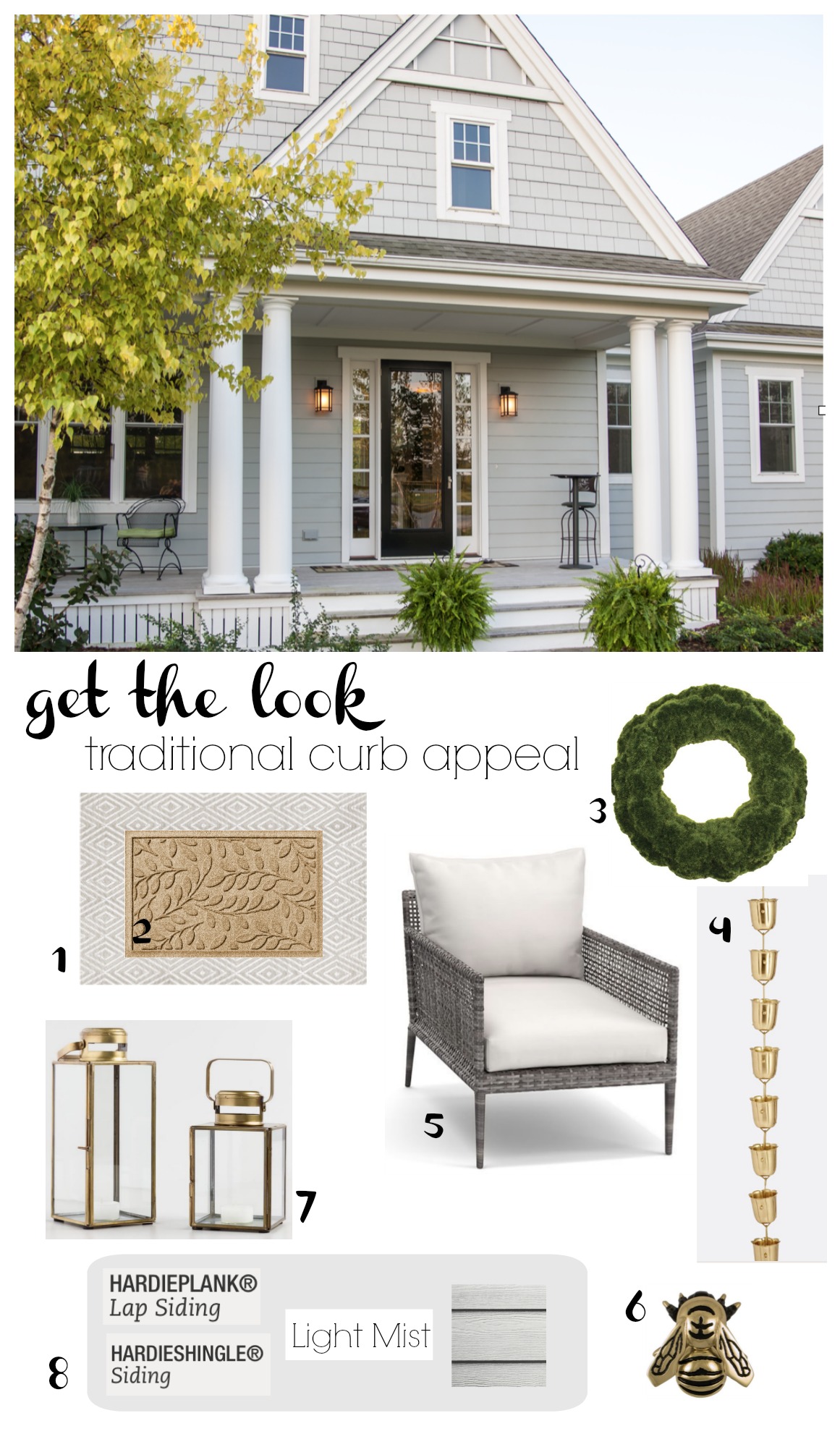 Get the Look- Traditional Curb Appeal- Arctic White