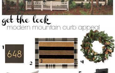 Get the Look- Modern Mountian Curb Appeal- Heathered Moss and Mountain Sage