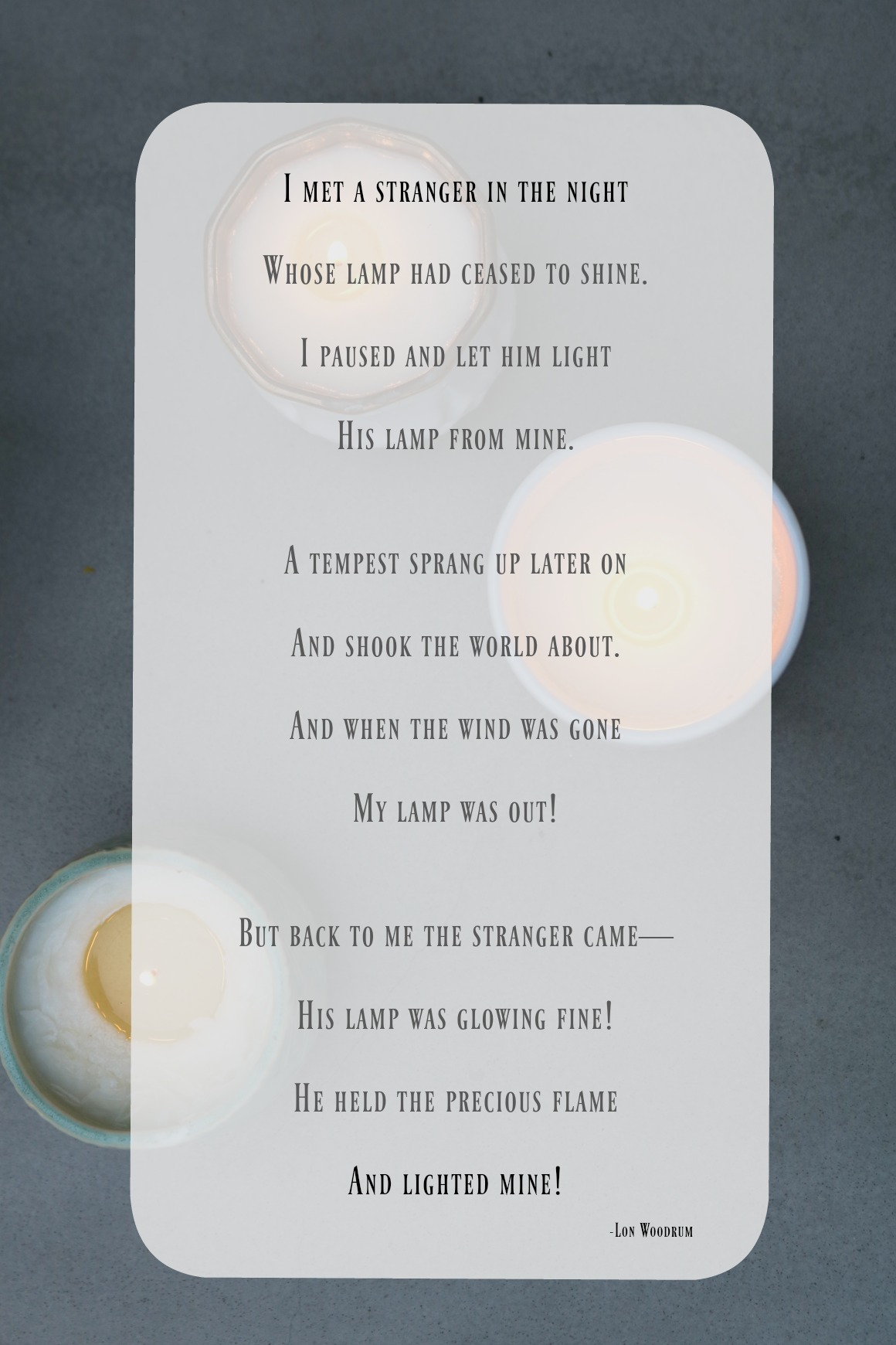 Candle Poem