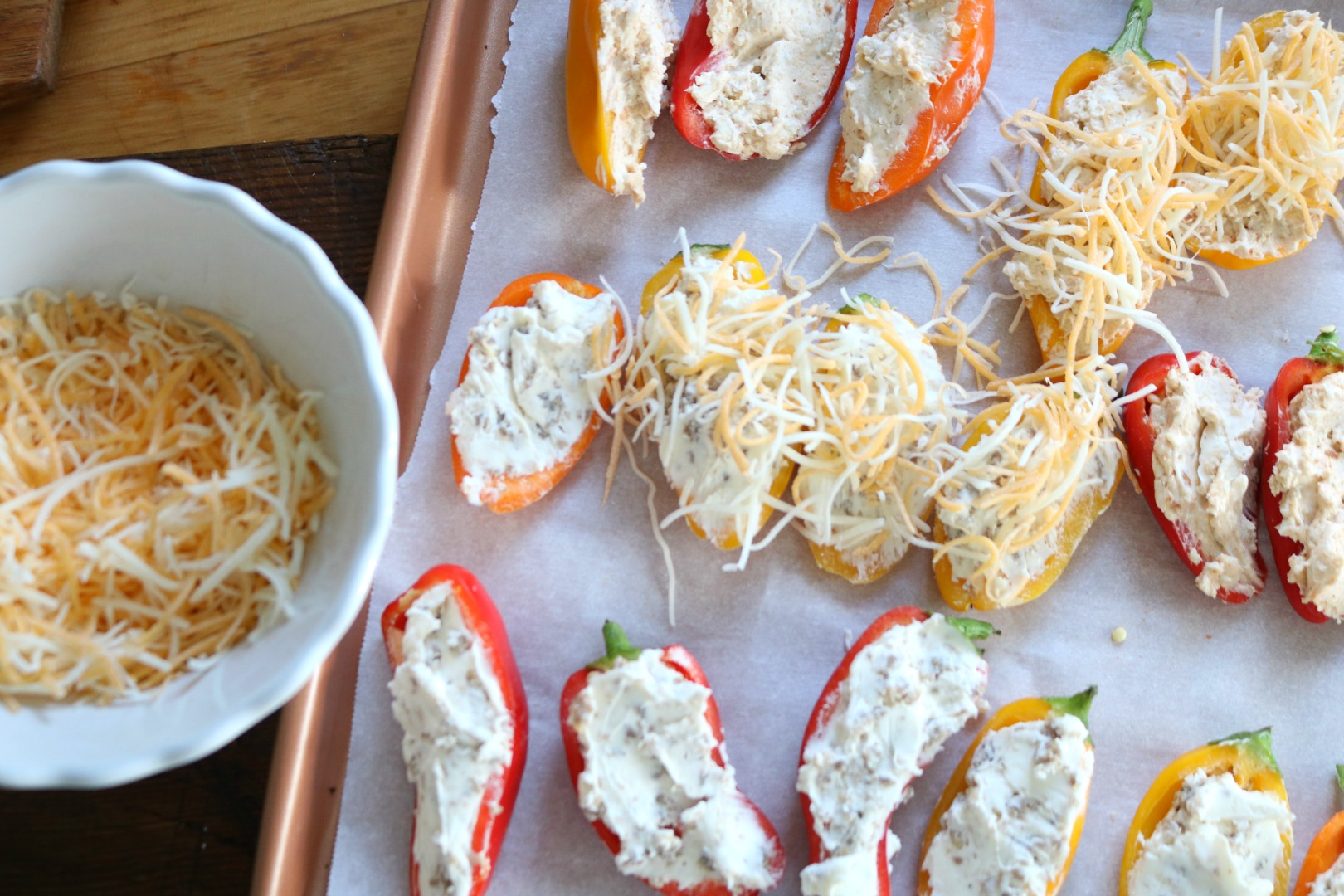 Stuffed Sweet Peppers Appetizer- Everyone will LOVE! 