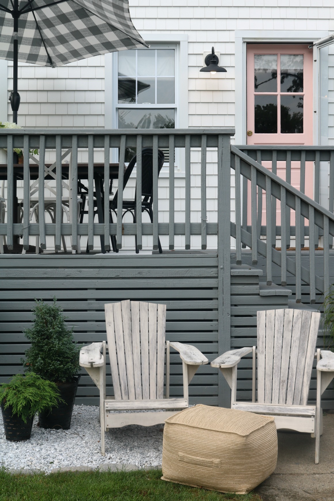 what to do with space under deck on Deck Switching From Lattice To Slats And How We Clean Our Deck Nesting With Grace