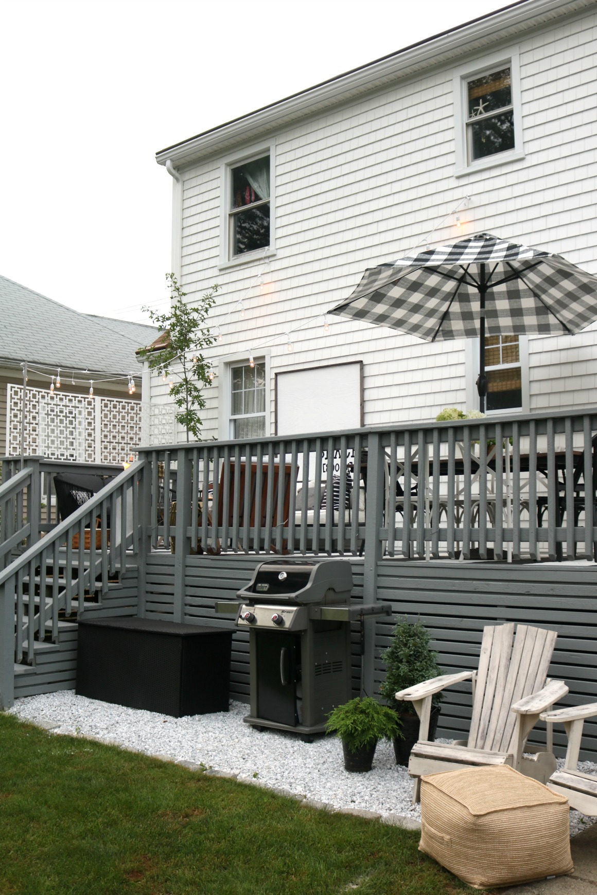 patio under deck on Deck Switching From Lattice To Slats And How We Clean Our Deck Nesting With Grace