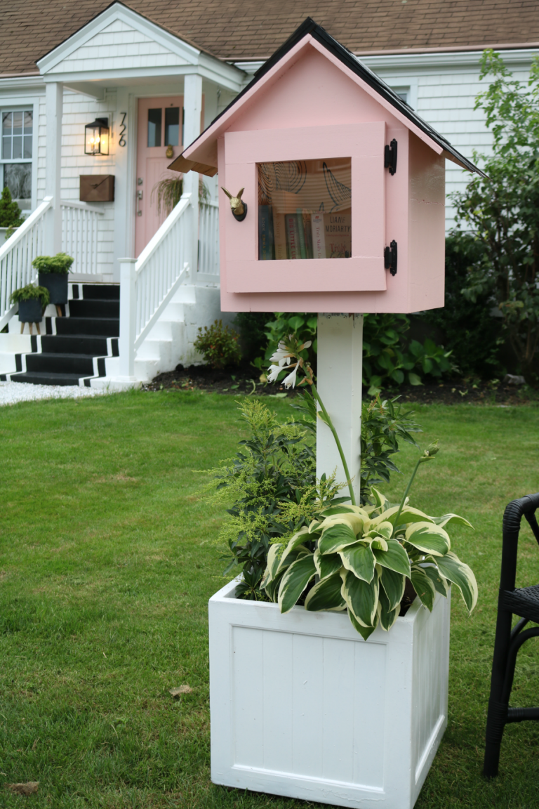 Pink Little Free Library Our Free Little Library - Nesting With Grace