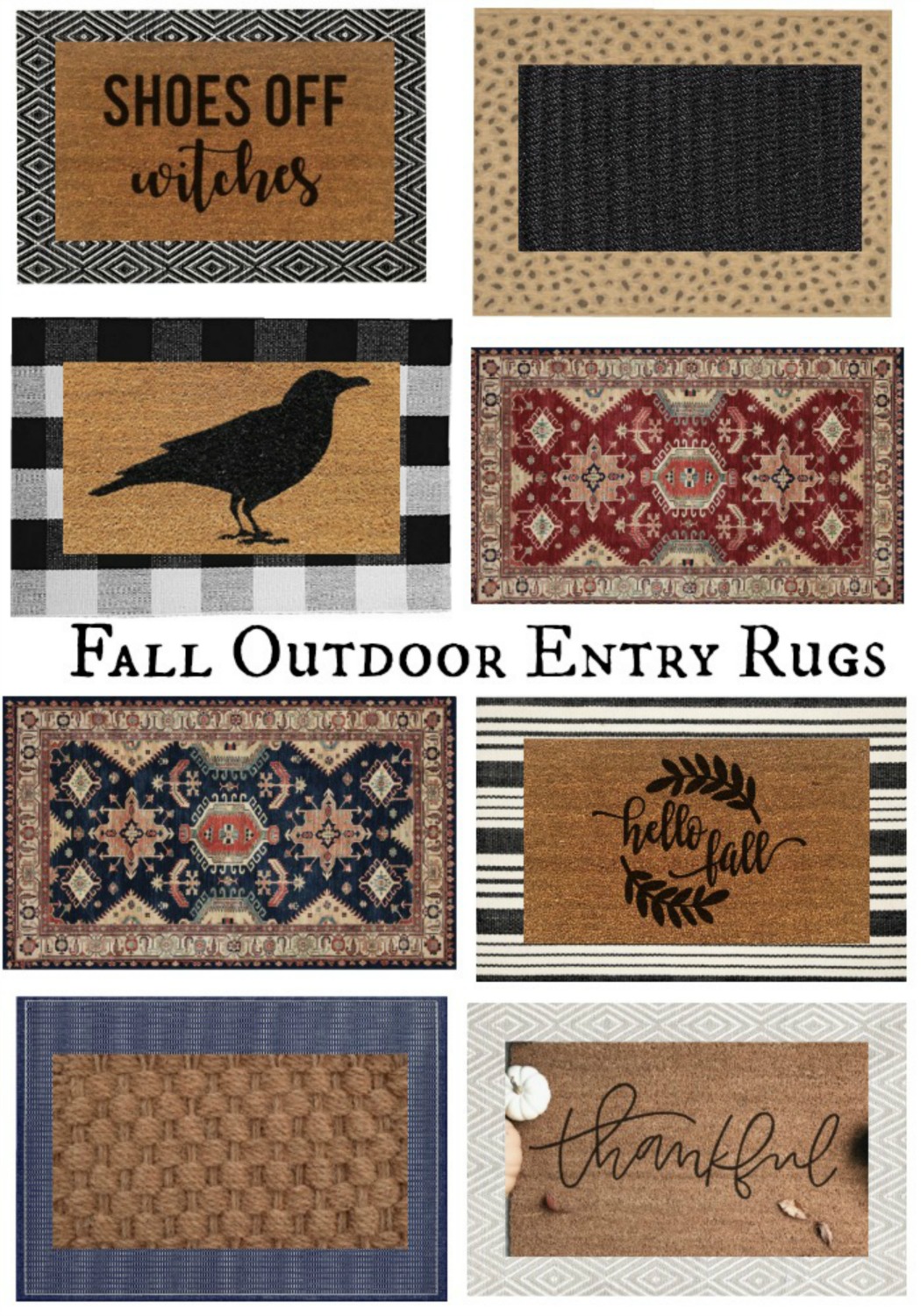 Friday Favorites Porches- Awning and Fall Doormats - Nesting With Grace