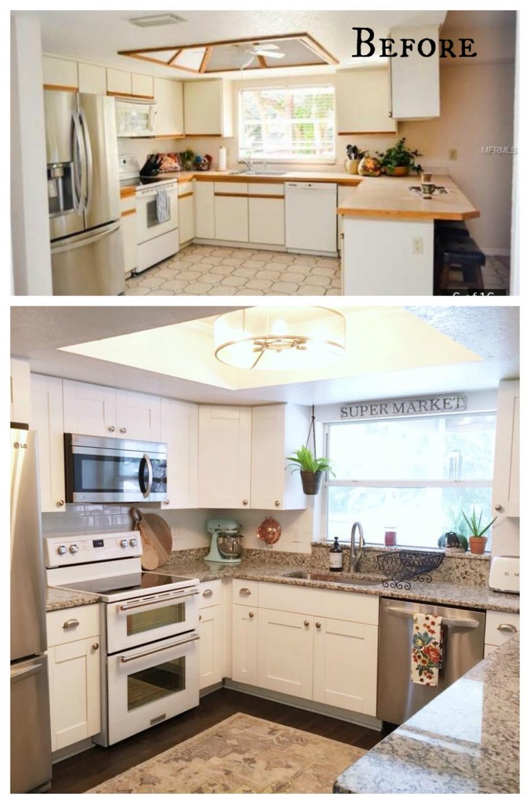 27 Inspiring Kitchen Makeovers- Before and After - Nesting With Grace