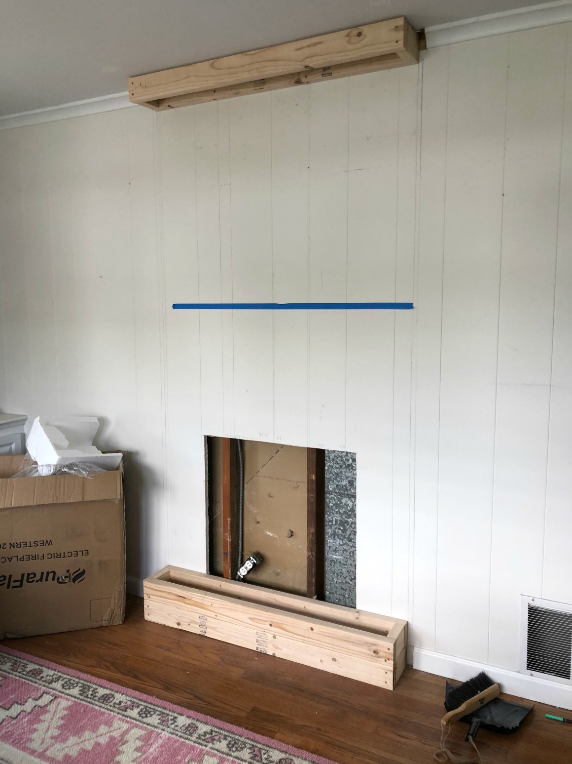 in wall fireplace electric on Fireplace Reveal Our Electric Brick Fireplace Nesting With Grace