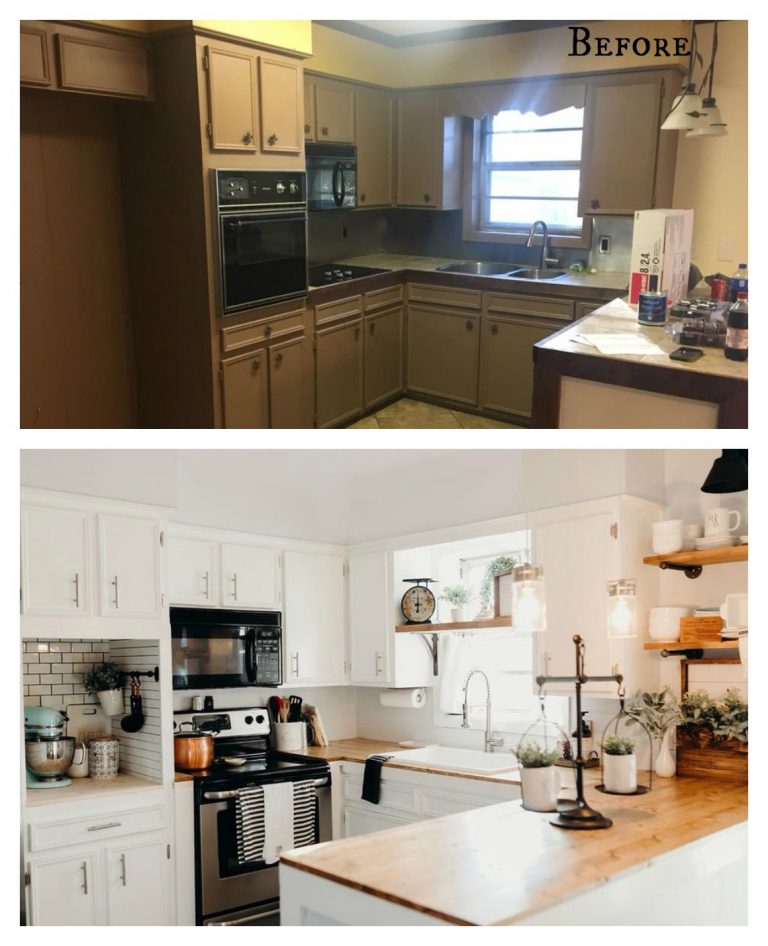 27 Inspiring Kitchen Makeovers- Before and After - Nesting With Grace
