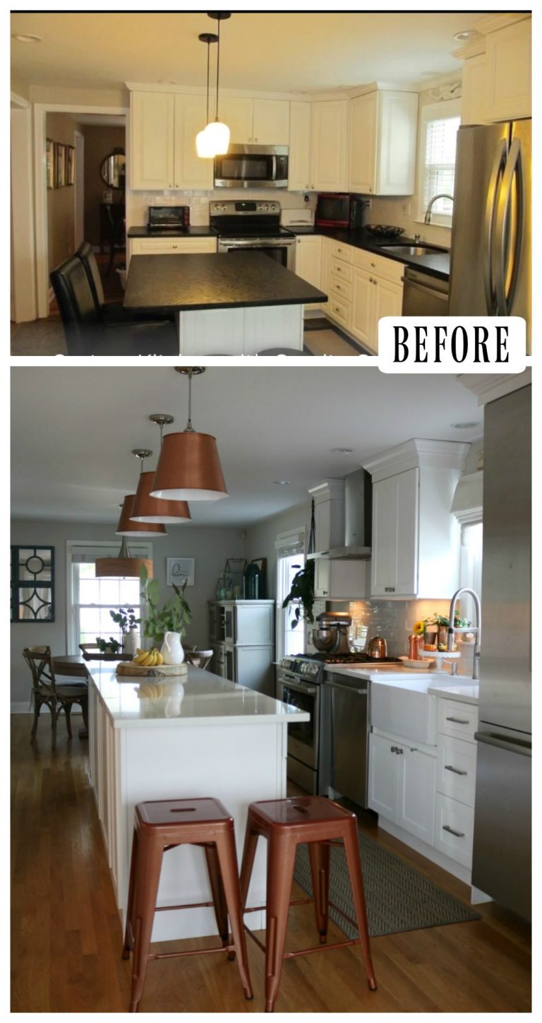 27 Inspiring Kitchen Makeovers- Before and After - Nesting With Grace