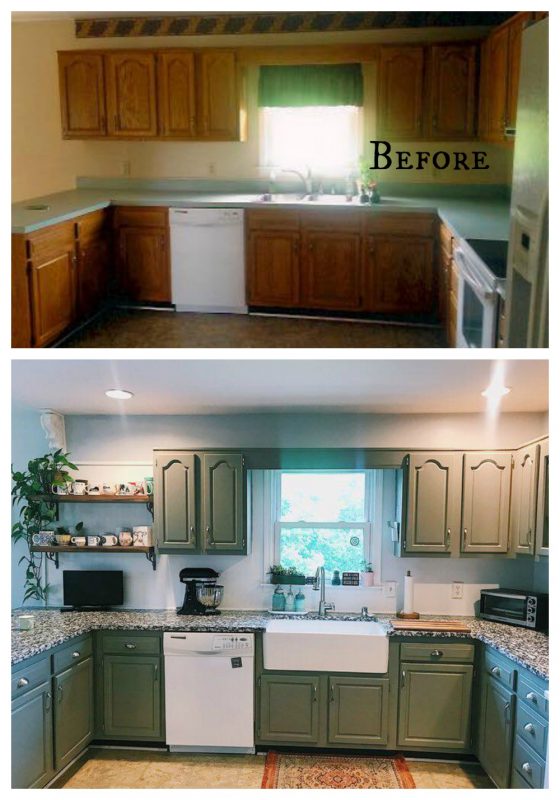 27 Inspiring Kitchen Makeovers- Before and After - Nesting With Grace
