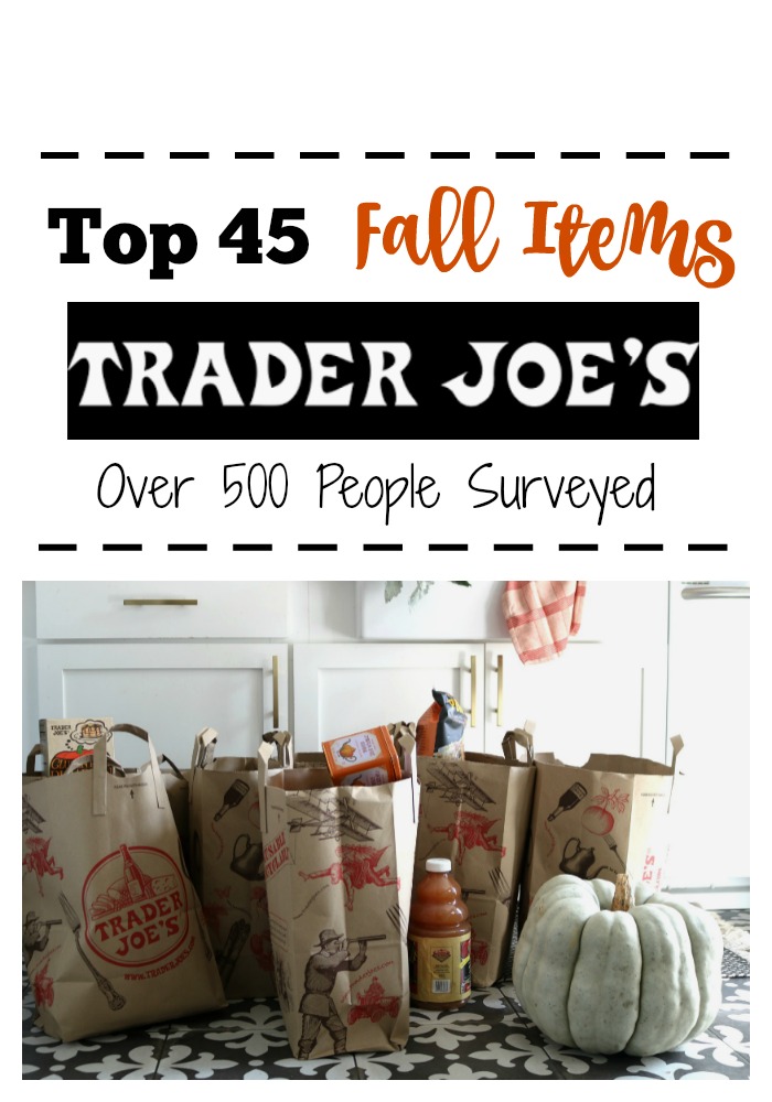 Trader Joe's Fall Favorites Shopping List