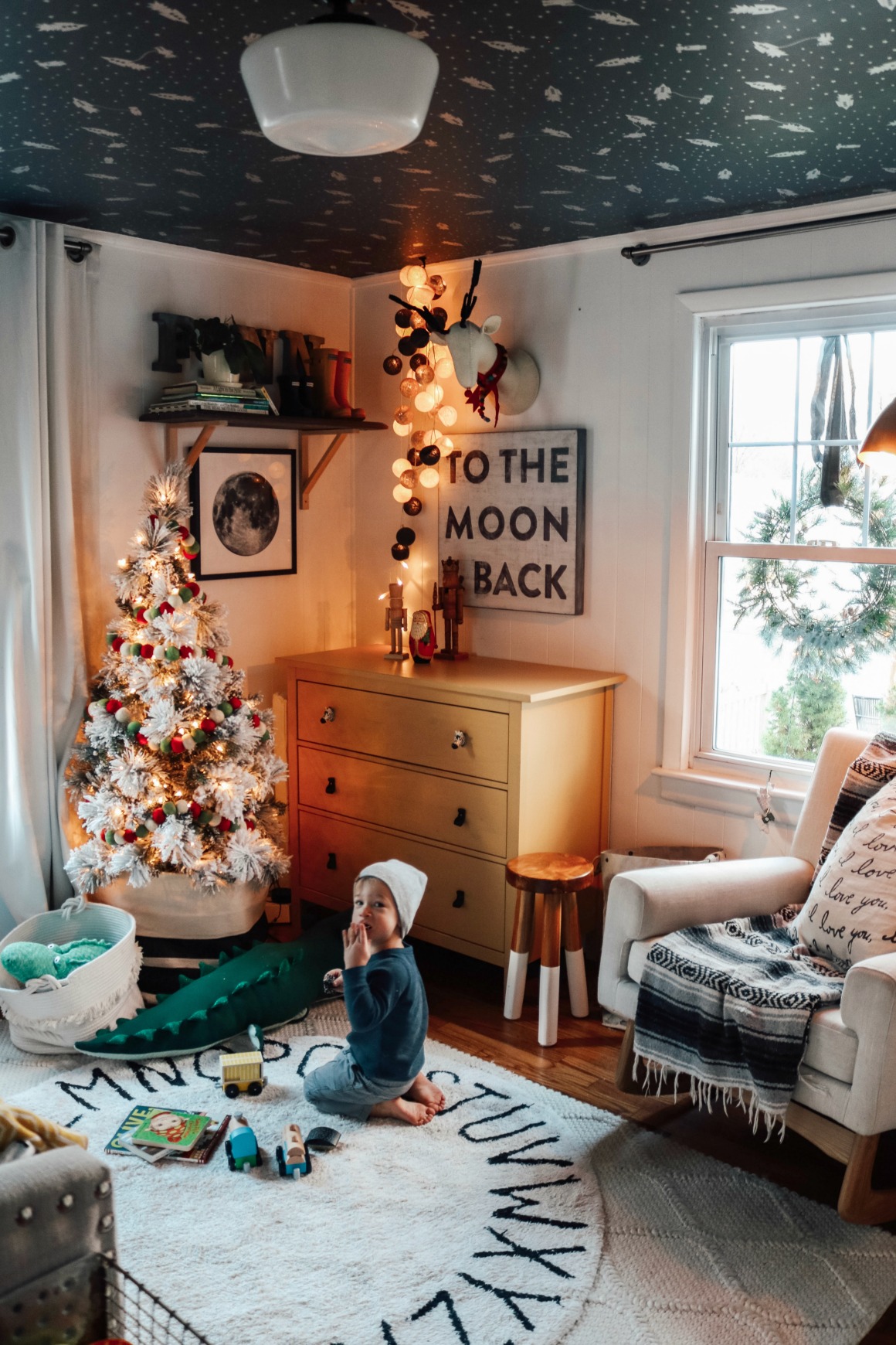 Winter Master Bedroom and Kids Christmas Room