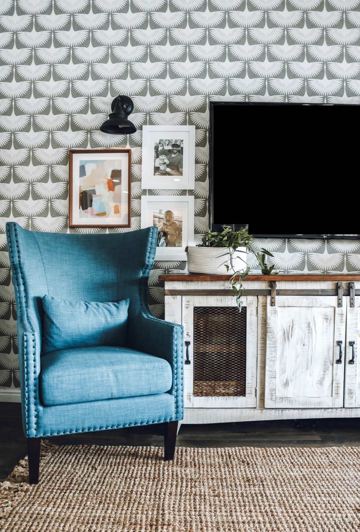 Family Room Makeover- Decorating around a TV