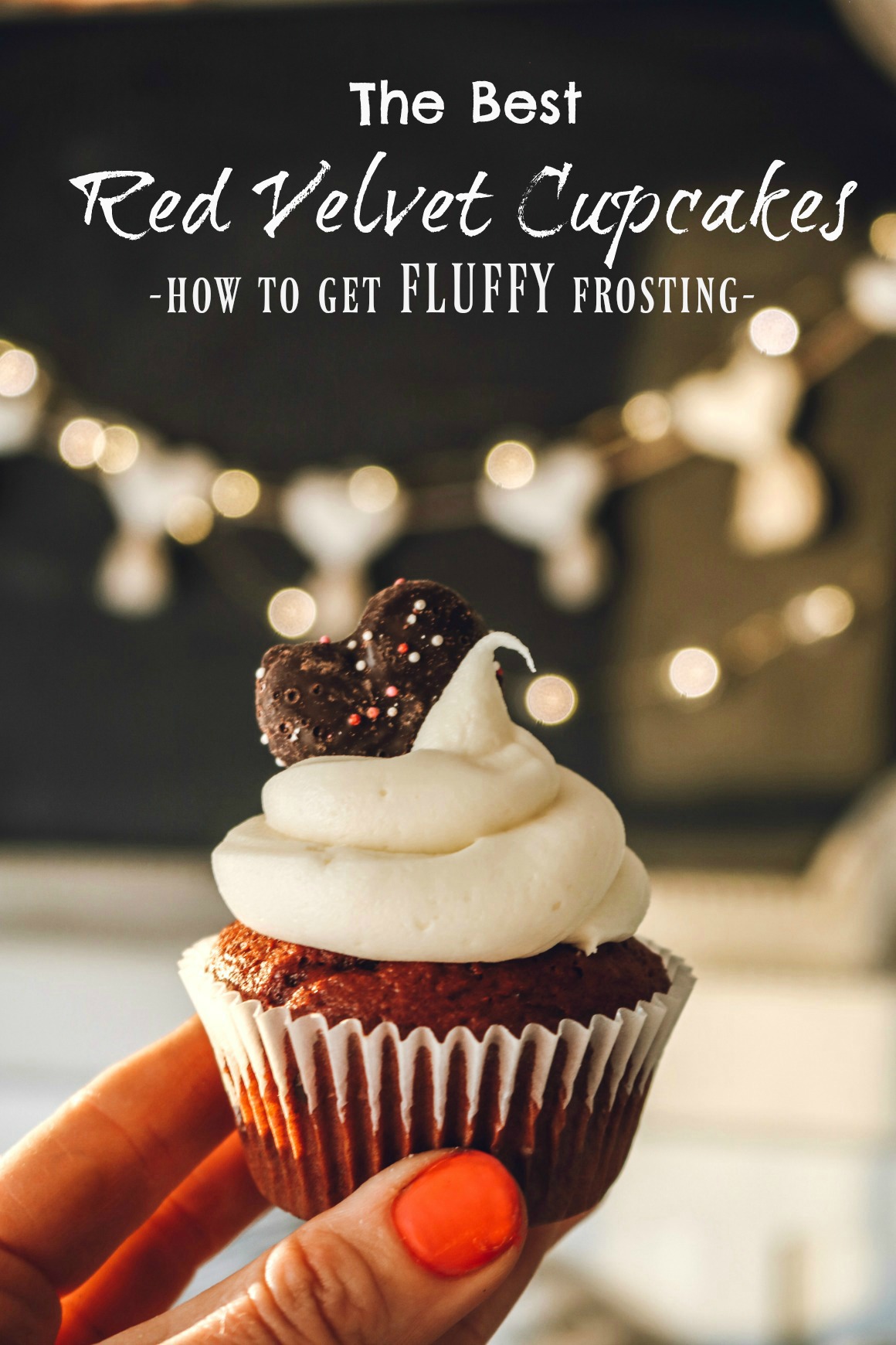 Red Velvet Cupcakes with the Fluffiest Frosting!