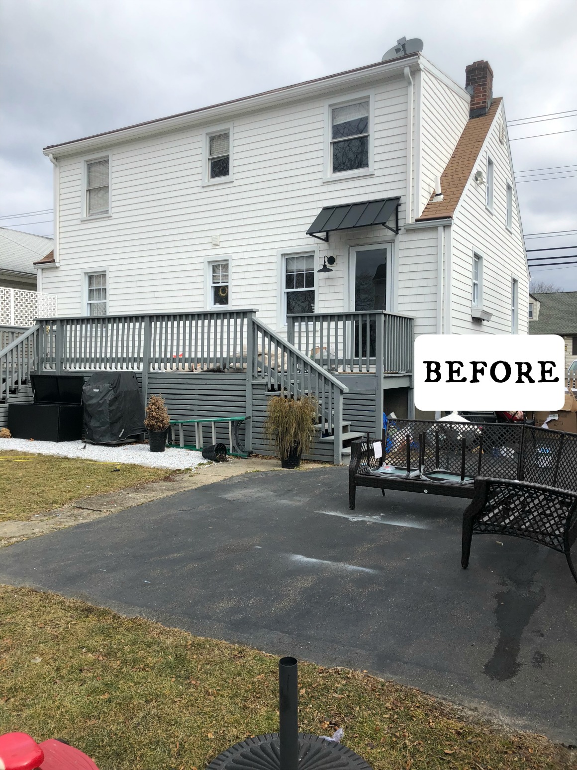 creative concrete and patio on Outdoor Painted Cement Patio Makeover Nesting With Grace