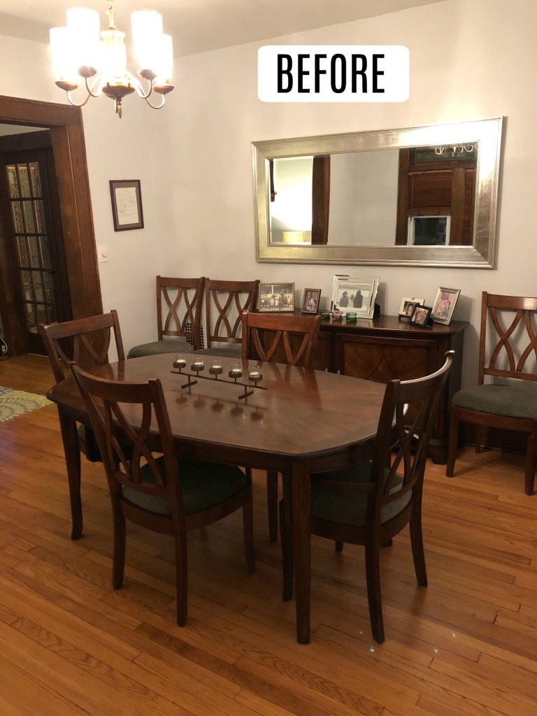 Dining Room Makeover- Board and Batten Bright White Walls