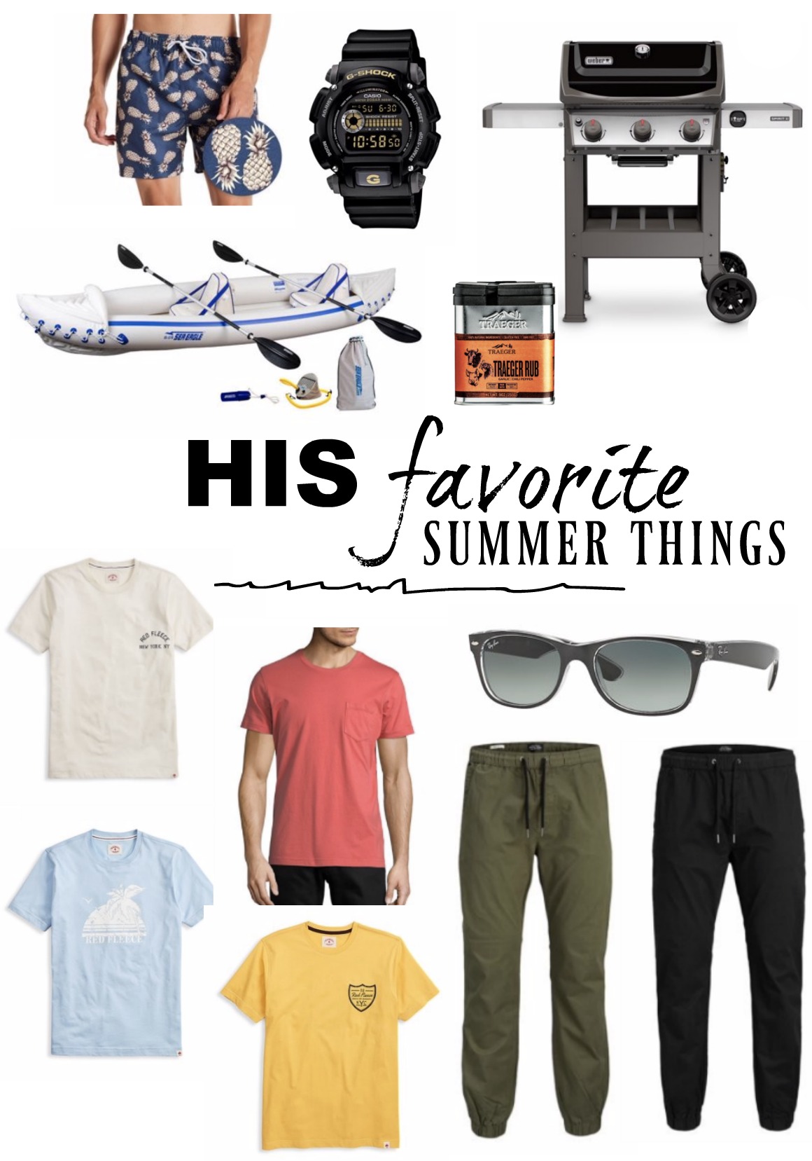 His Favorite Summer Things- From Walmart!