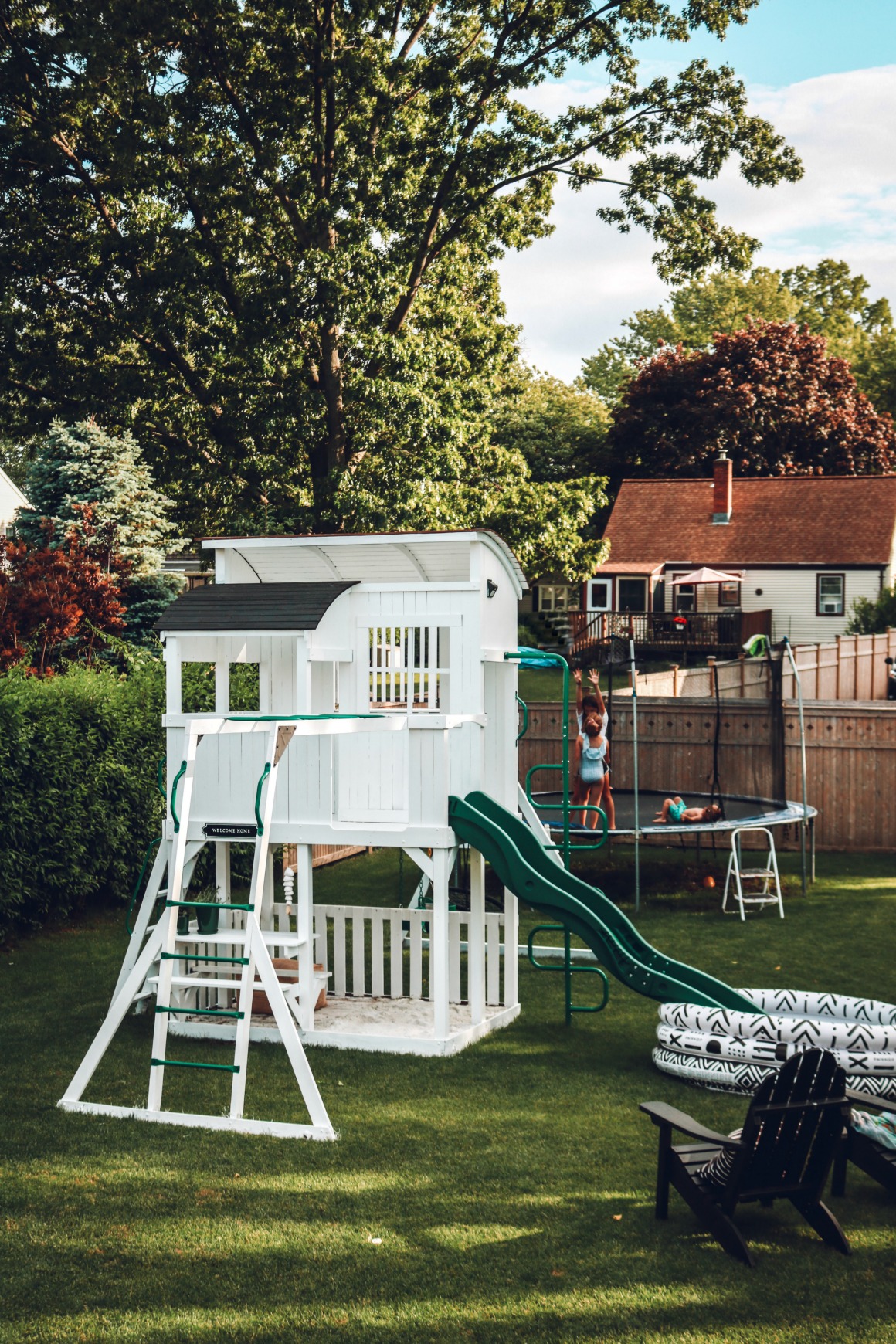 Painted White Playset