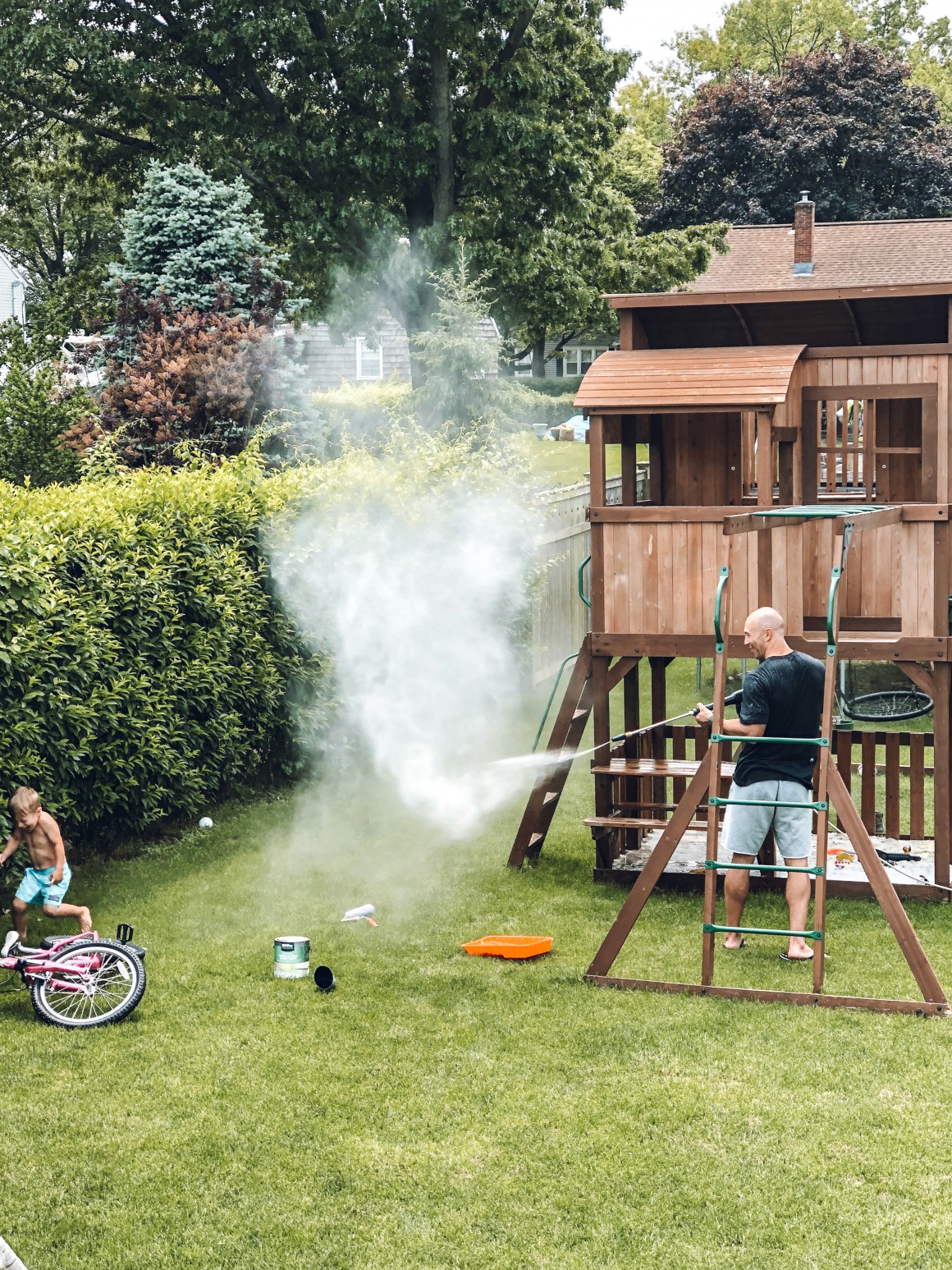 Painted White Playset