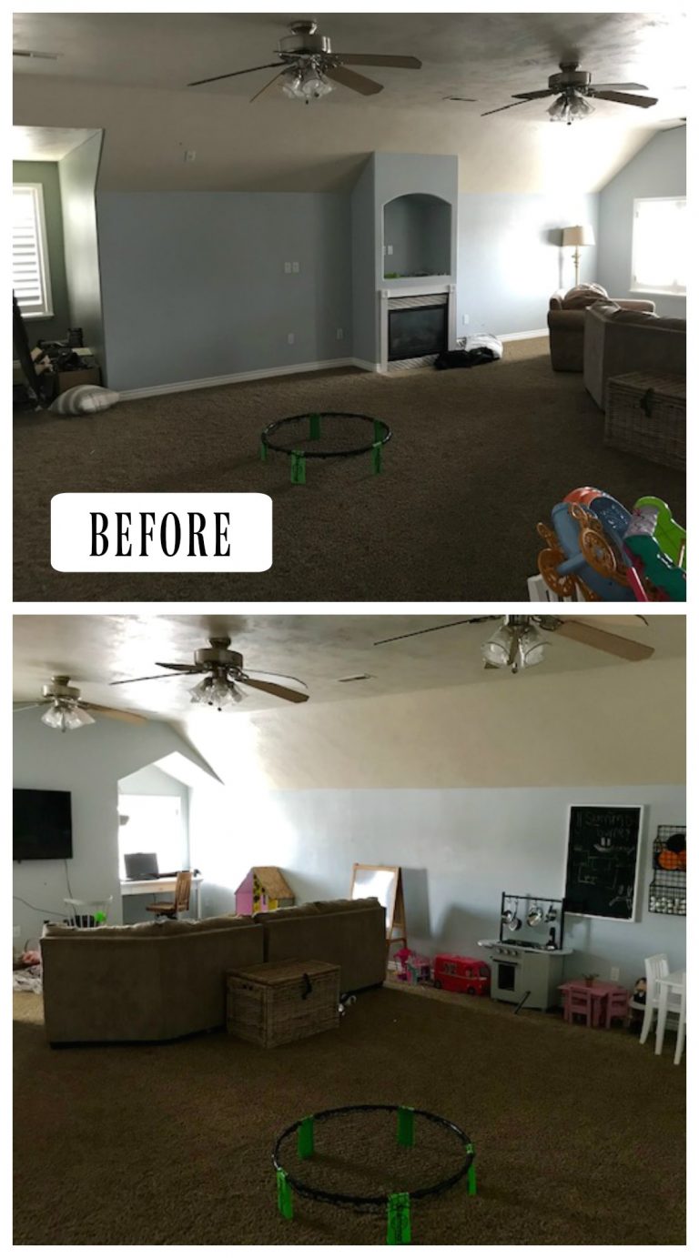 Large Family Room Makeover- How to not get Overwhelmed - Nesting With Grace - Grand Apartment Makeover Ideas For Large Family Rooms