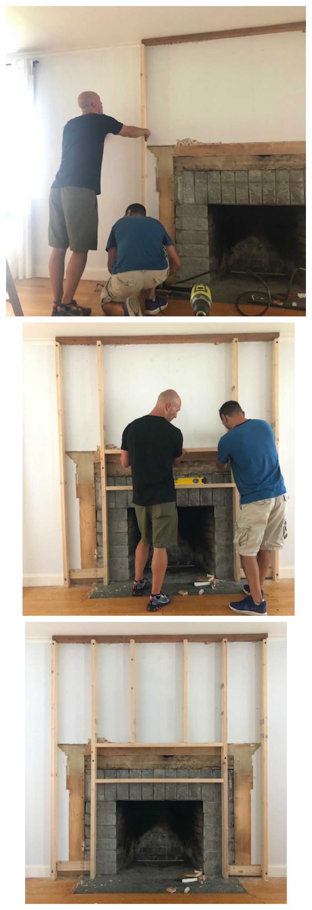 Shiplap Fireplace and Mantle DIY Tutorial