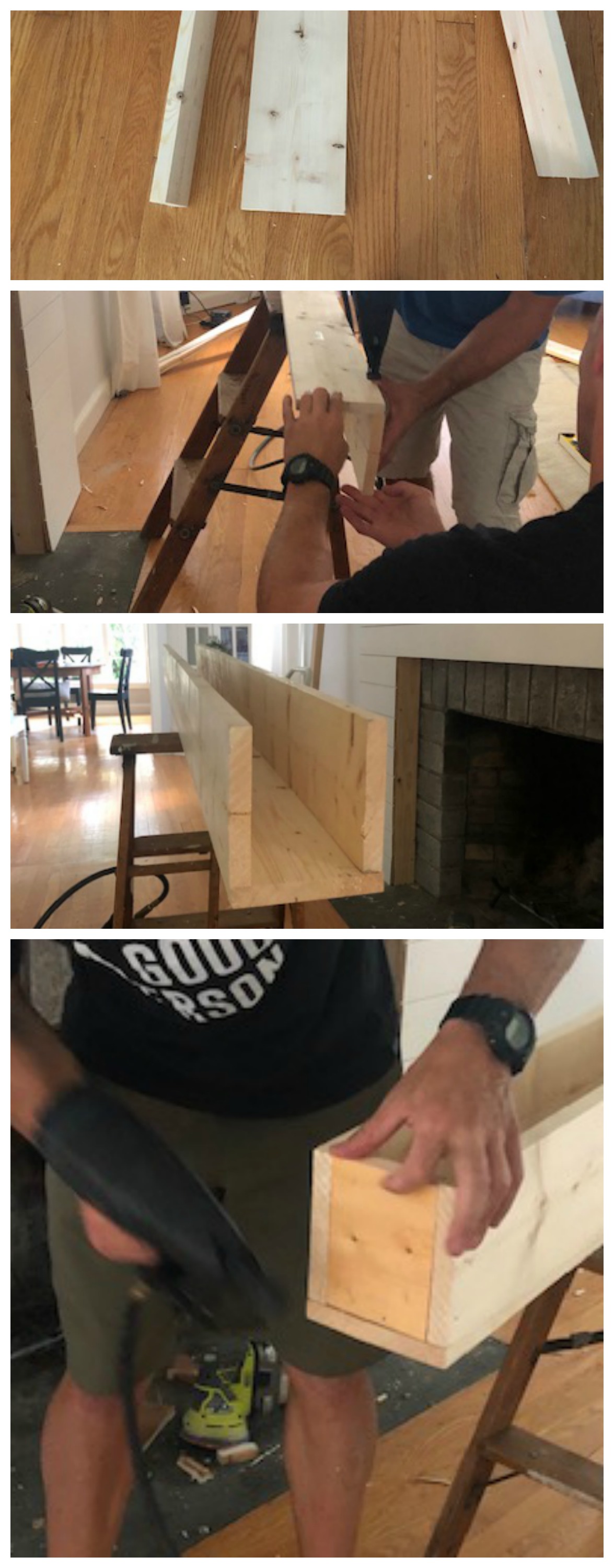 Shiplap Fireplace and Mantle DIY Tutorial