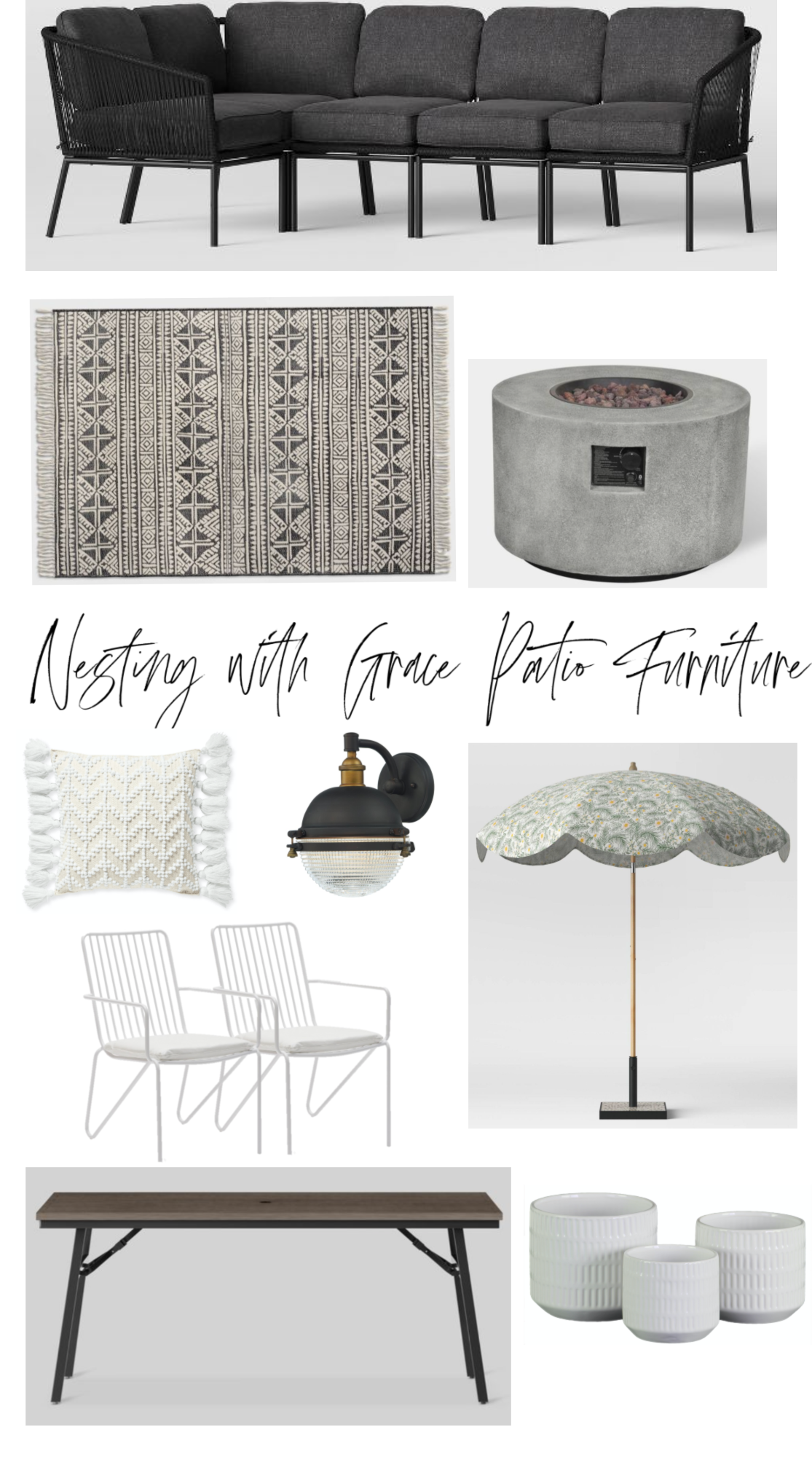 outdoor settee furniture on Outdoor Furniture Sources And Deck Progress Nesting With Grace