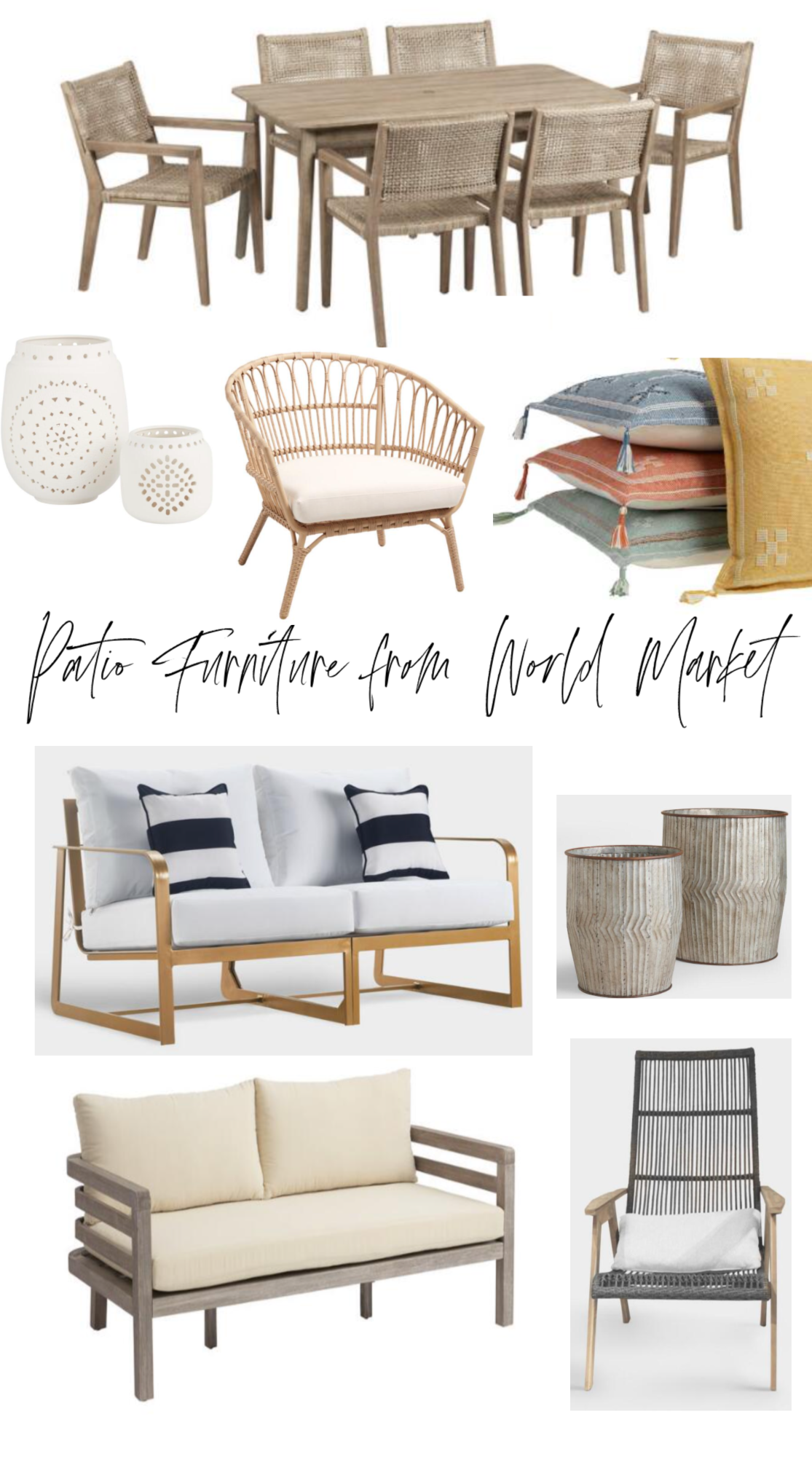 loveseat patio set on Outdoor Furniture Sources And Deck Progress Nesting With Grace