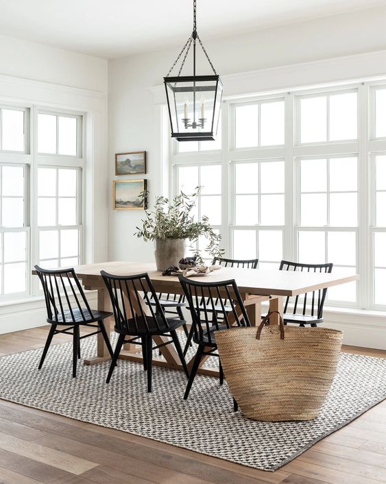 How To Pick The Right Size Rug With, What Type Of Rug For Under Kitchen Table