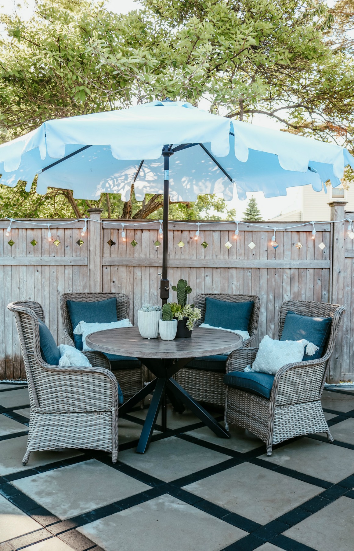 good quality outdoor furniture on Patio Table Styled 3 Ways Nesting With Grace