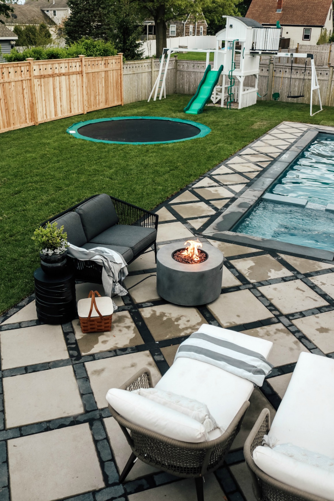 backyard remodel near me on Our Diy In Ground Trampoline Nesting With Grace