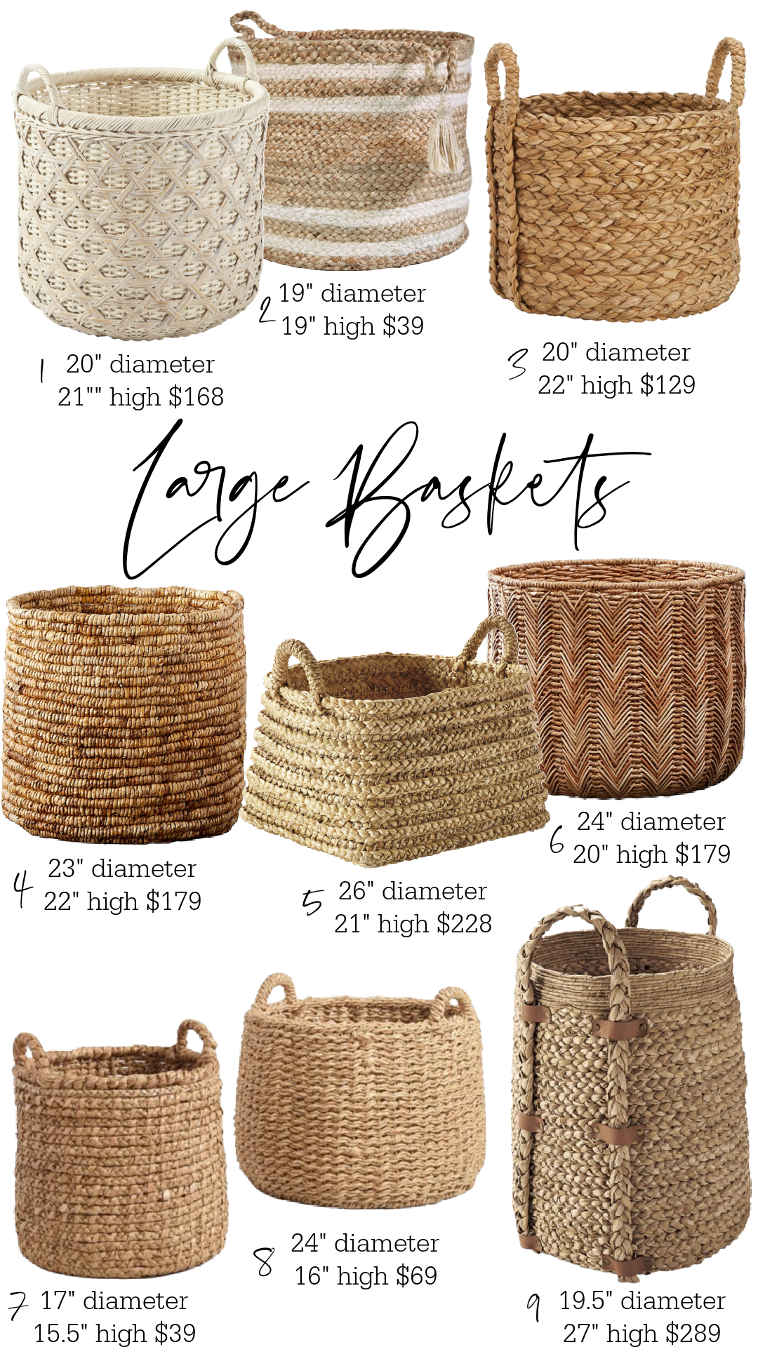 Oversized Baskets