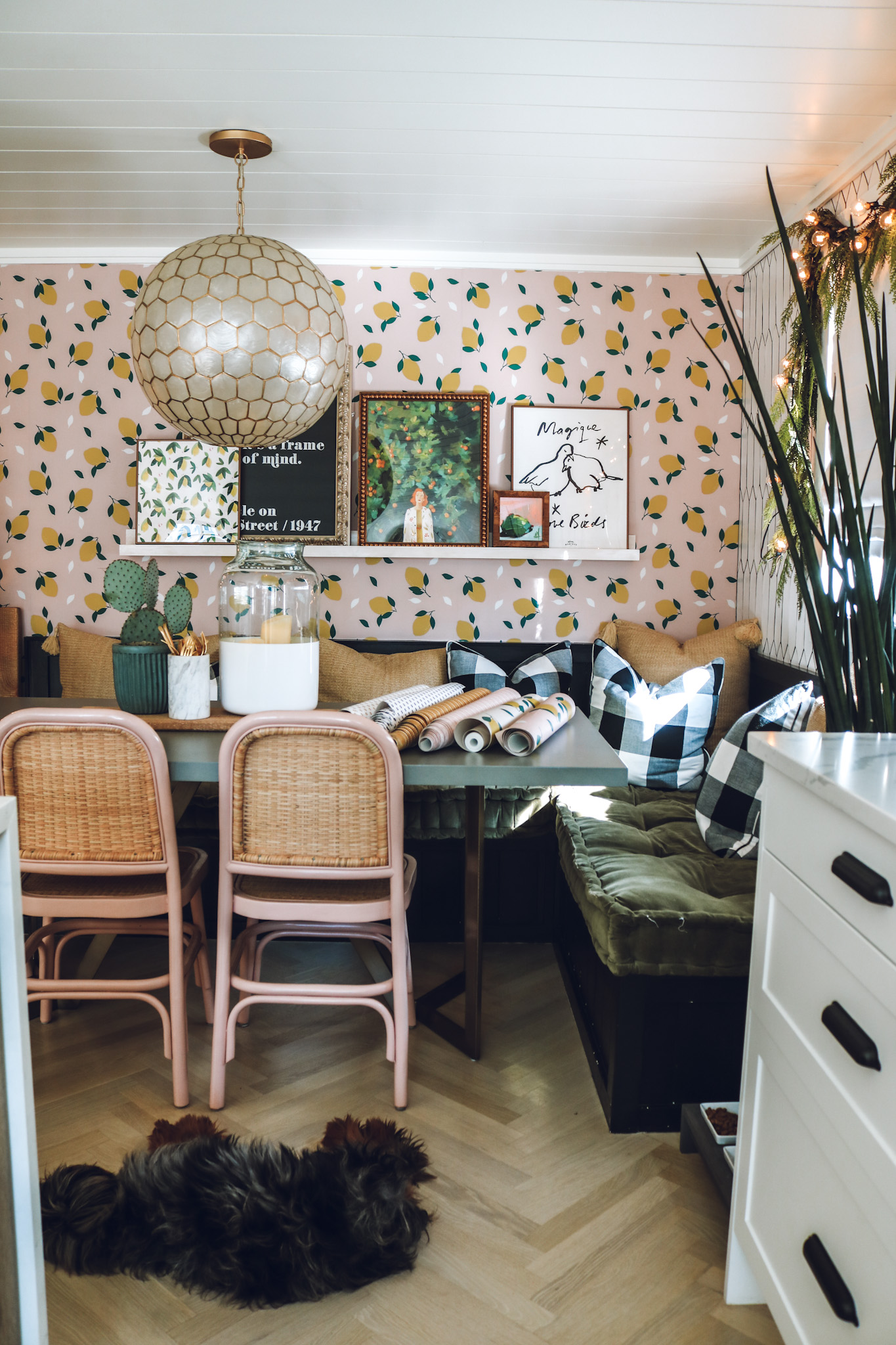 Removable Wallpaper Peel and stick Wallpaper Lemon Wallpaper affordable wallpaper