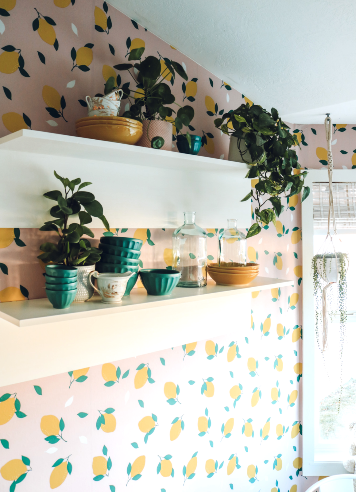 Removable Lemon Wallpaper Making of a Kitchen Kitchen Decor
