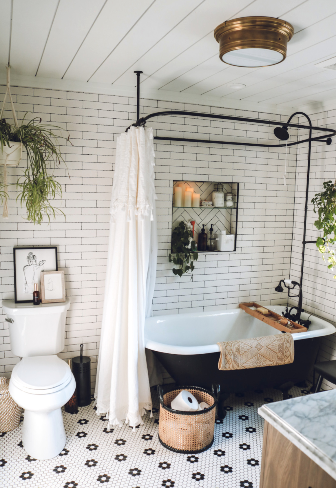 Shower Shelfie- How to Make Your Bathroom Essentials Look Good - Nesting  With Grace