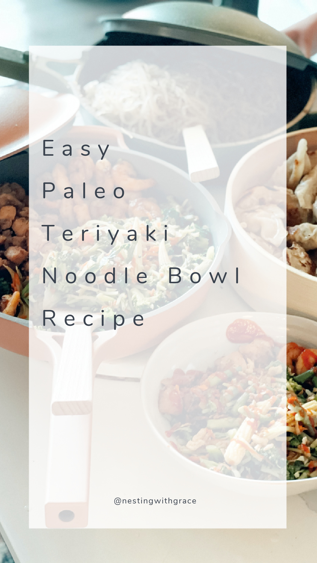 Easy Paleo Teriyaki Noodle Bowl Recipe