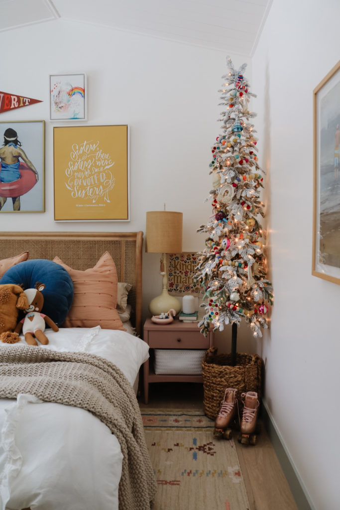 Small Christmas tree in bedrooms