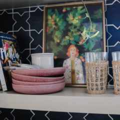 Our Kitchen Shelves and Open Shelf Styling Tips