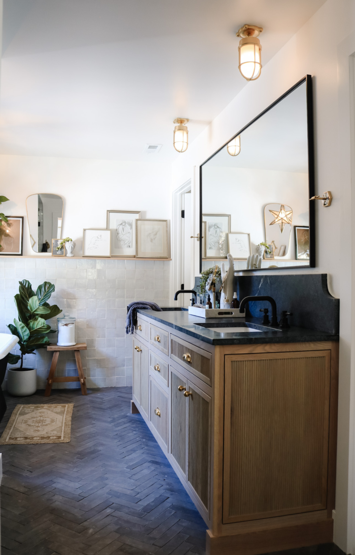 Primary Bathroom Before and After- Utah Ranch Home - Nesting With Grace