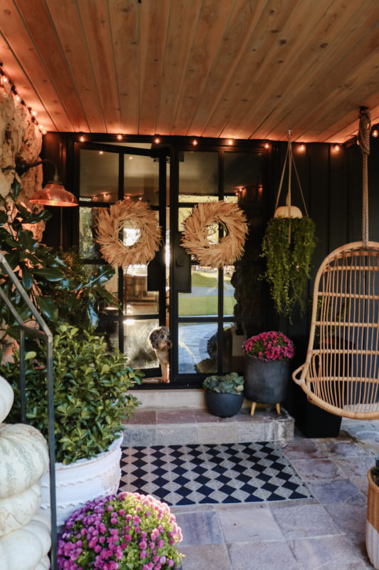 Fall Front Porch with Halloween Vibes - Nesting With Grace