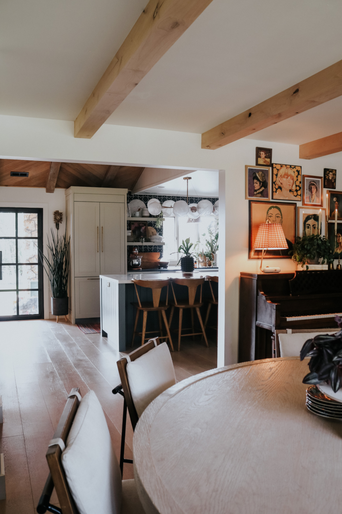 New Faux Beams in our Dining Room- Cost and Details - Nesting With Grace
