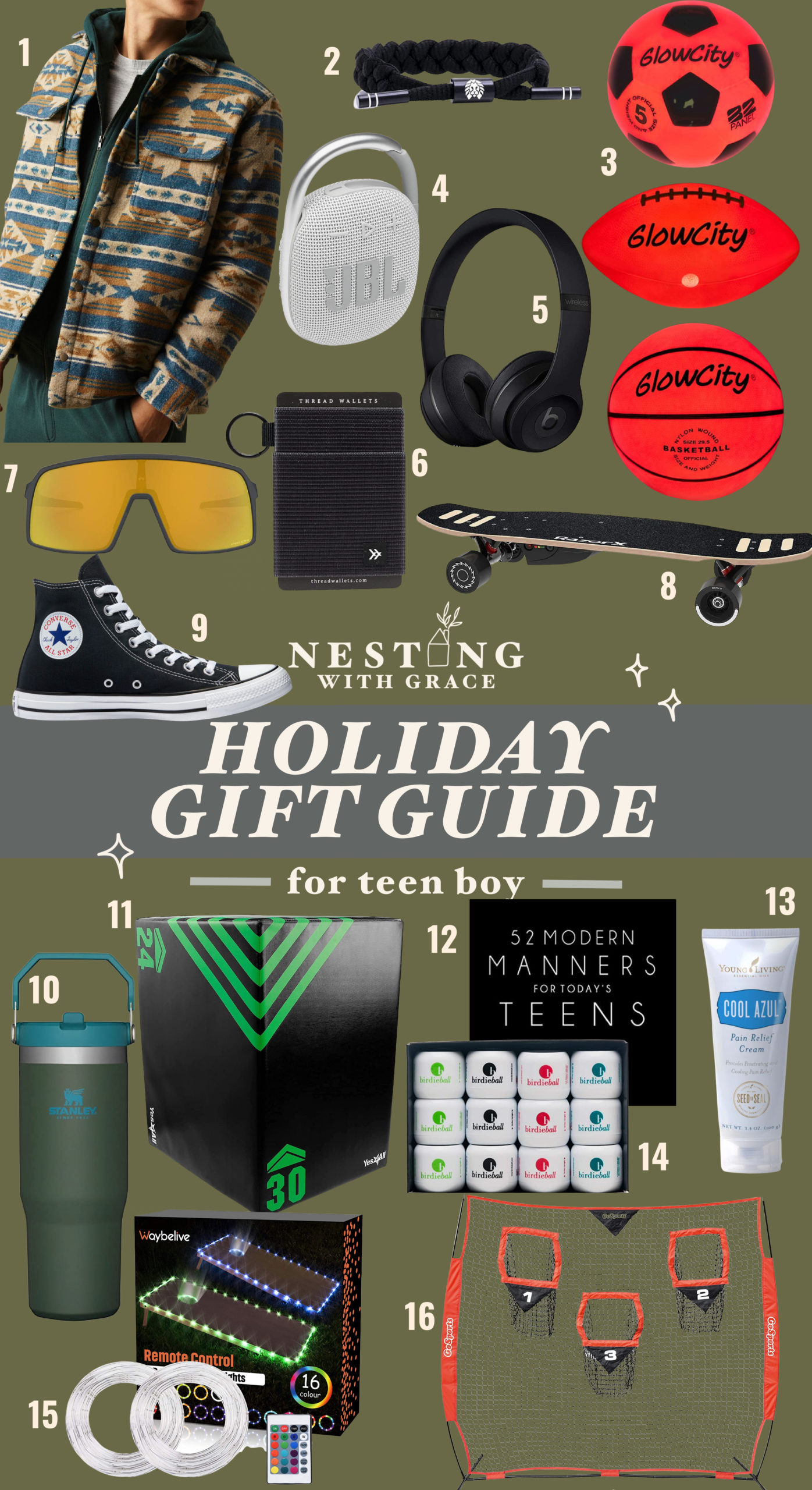 Christmas Gift Guide for Teen Boys 2022 - Nesting With Grace
