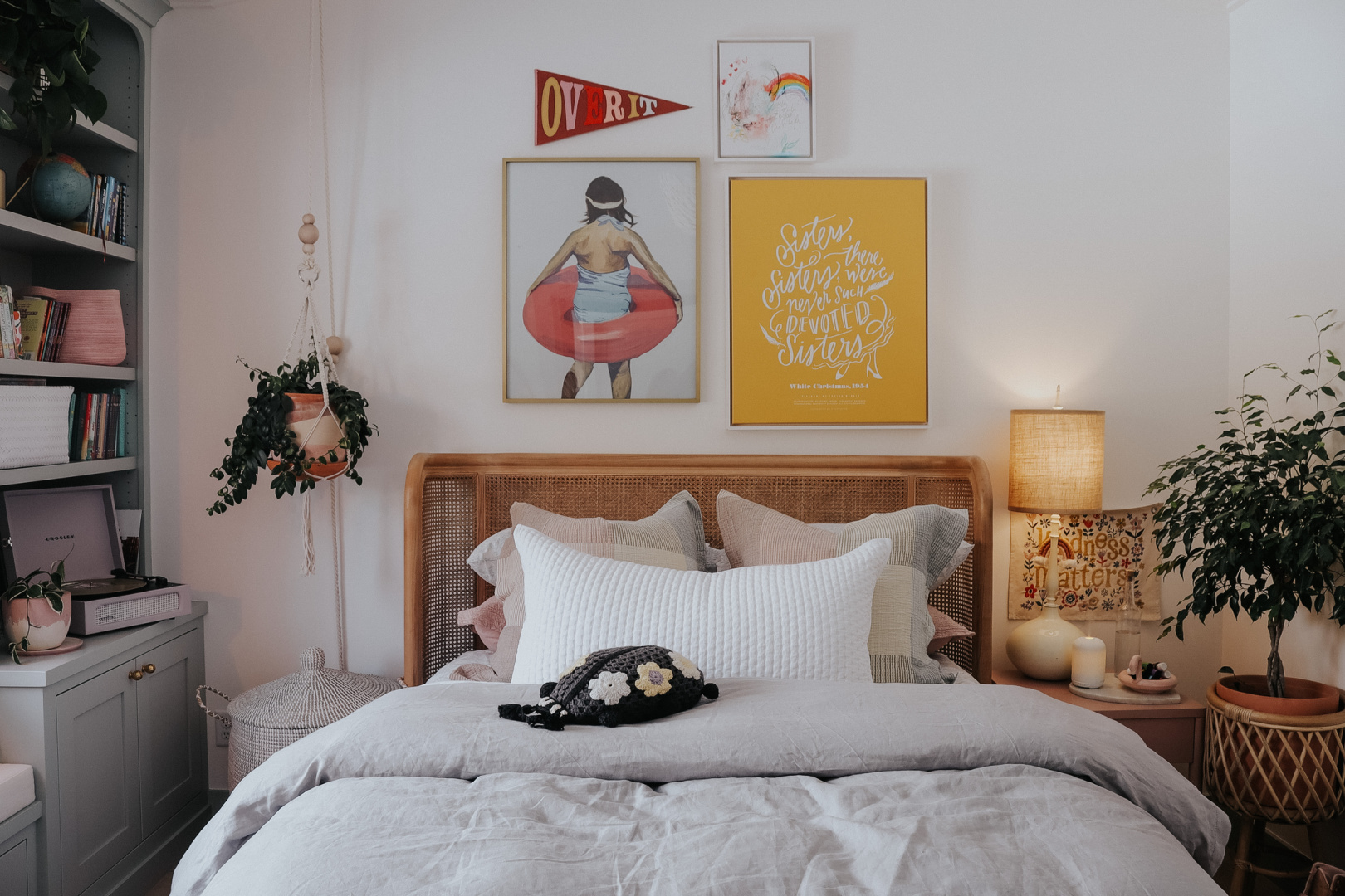 Lola's New Bedding- Seasonal Bedding Idea - Nesting With Grace
