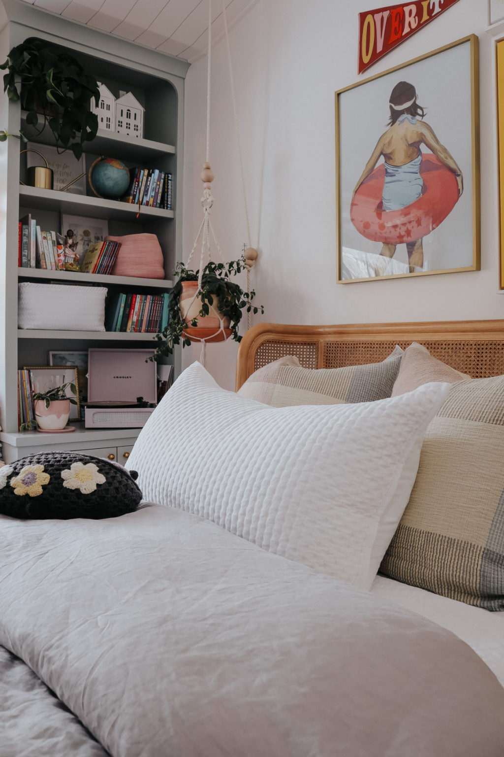 Lola's New Bedding- Seasonal Bedding Idea - Nesting With Grace