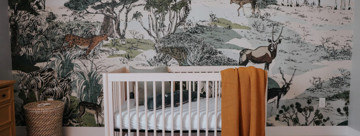 Nephews Nursery with Safari Mural