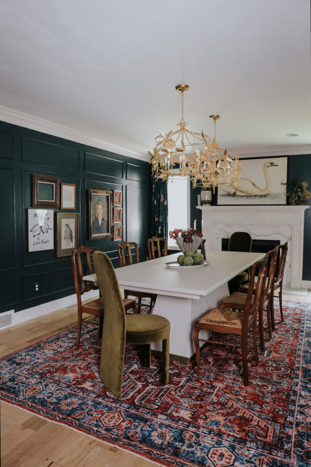 Front Entry Makeover With Framed Mural - Nesting With Grace