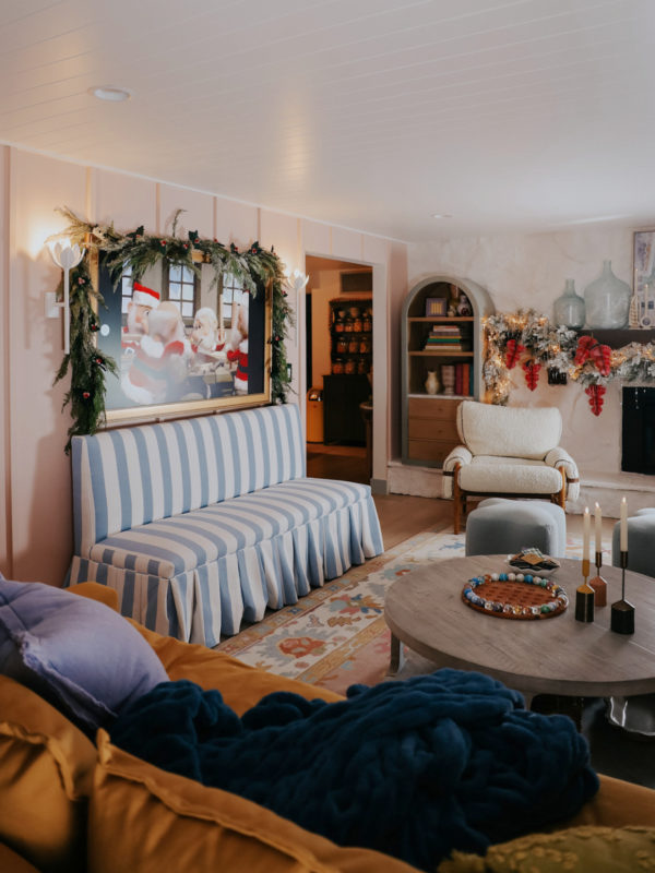 Colorful Whimsical Christmas in our Basement 2024 - Nesting With Grace