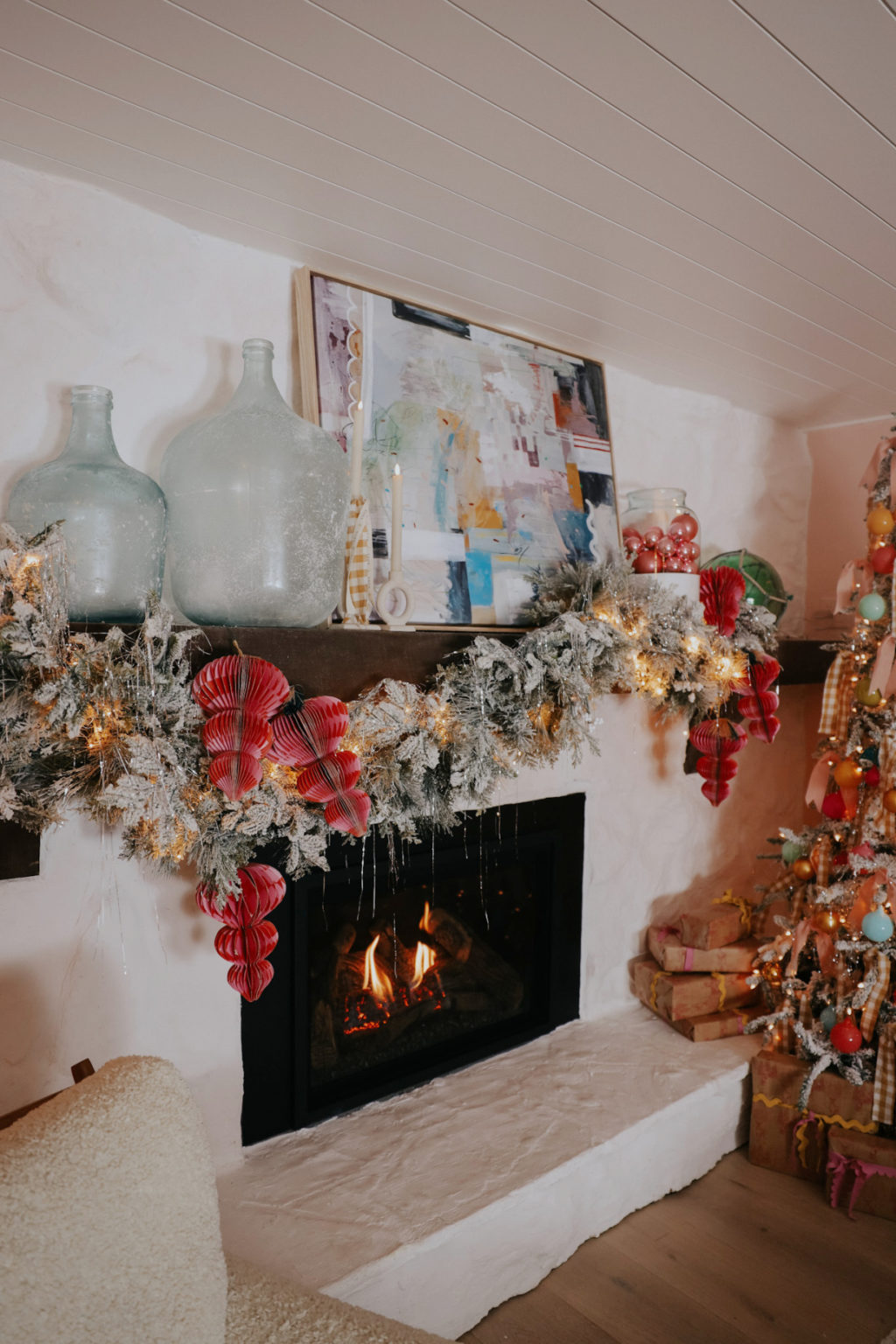 Colorful Whimsical Christmas in our Basement 2024 - Nesting With Grace