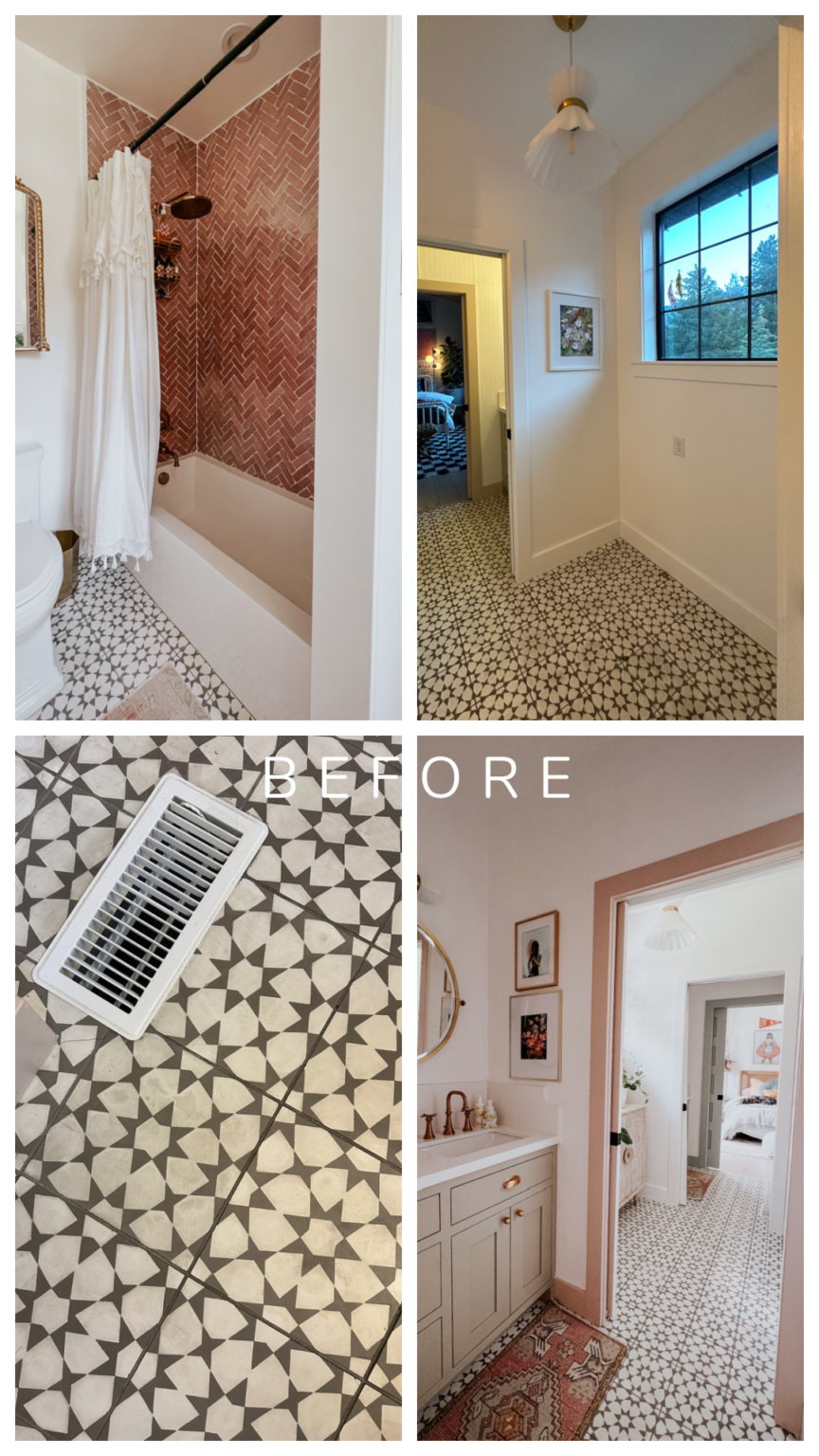 Ella and Lola Shared Bathroom- Jill and Jill Bathroom - Nesting With Grace