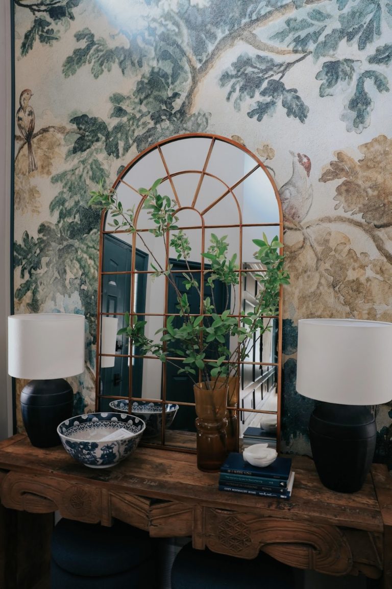 Front Entry Makeover With Framed Mural - Nesting With Grace